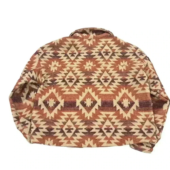 Simply Southern Tops - Simply Southern Womens XL Aztec Printed Button-Up Shacket Jacket Western